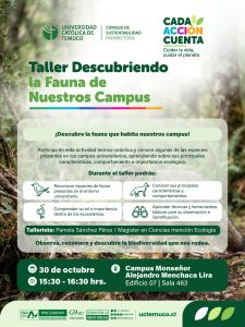 Taller Descubriendo la Fauna de Nuestros Campus